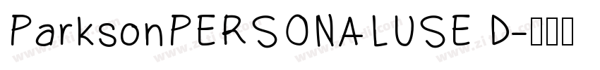 ParksonPERSONALUSE D字体转换